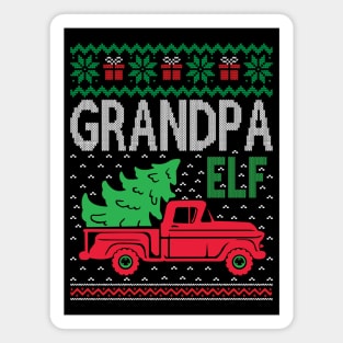 The Grandpa Elf ugly christmas sweater Magnet